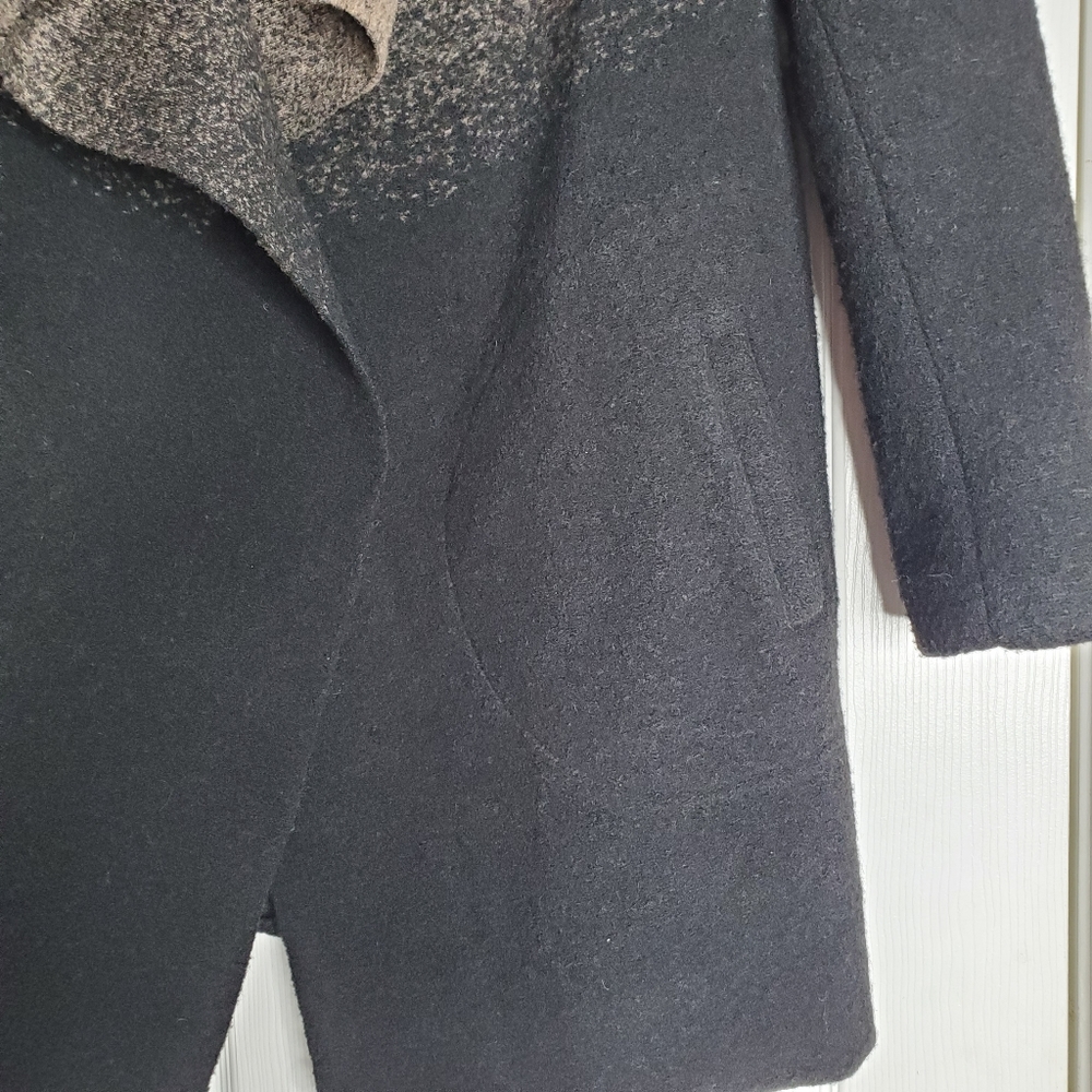 BB Dakota Black and Brown Ombre Open Front Coatigan - Picture 5 of 8